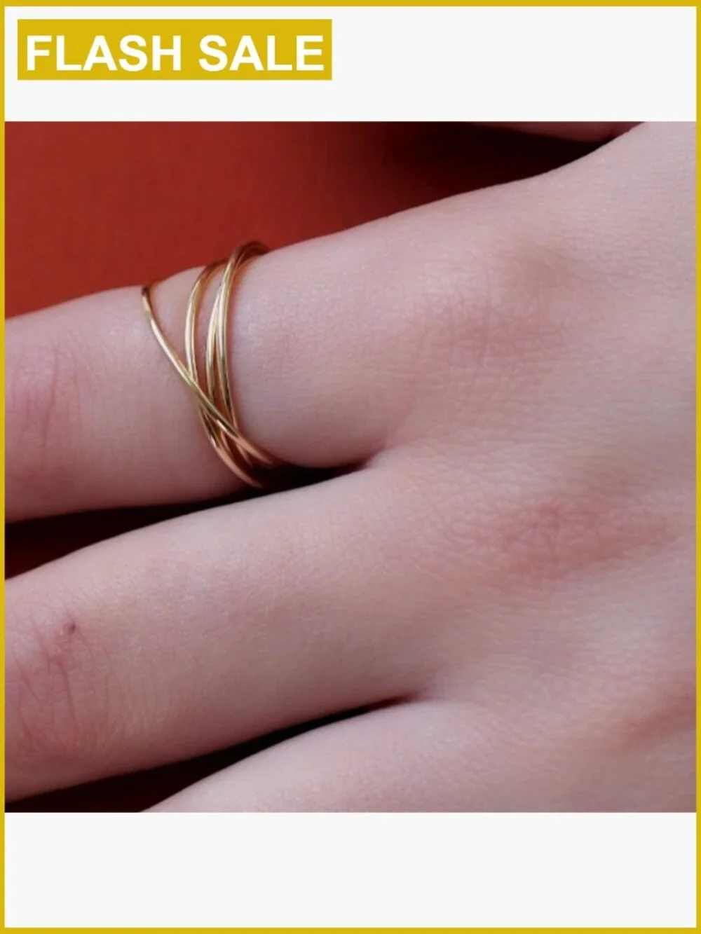 Interlocked Rolling Fidget Ring - Stacking Band - Hypoallergenic